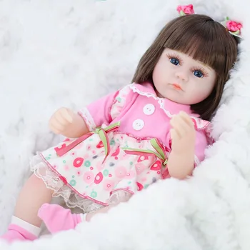 42 CM Детска Кукла Реборн Играчки За Момичета, Спящата Кукла, Реалистична Реалистична Мека Миличка Bebe Reborn, Подарък За Рожден Ден, Подаръци
