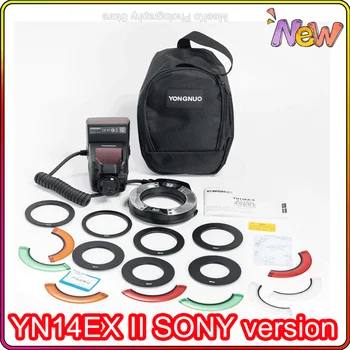 YONGNUO YN-14EX YN14EX TTL II Макро Пръстеновидна Светкавица/Led Светкавица за фотоапарат SONY Speedlite