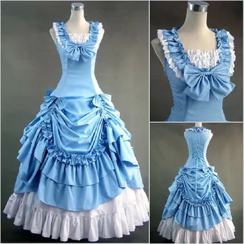 дамско елегантно Винтажное викторианска рокля в стил лолита